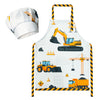 R HORSE Kid Apron and Chef Hat Set - 2Pcs Adjustable Vehicle Children Kitchen Apron Dress up Role Play Chef Toy Kid Funny Cookin