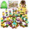 Funsland Flower Garden Building Toys For Girls: 322 Pcs Kids Gardening Kit Set Gifts For 3 4 5 6 7 Year Old Toddler
