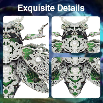 Piececool Metal 3D Puzzles For Adults, Cicada 3D Model Building Kits Insect Themed Animal Fashion Brooch Assembling Diy Crafts Creative Gifts