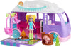 Polly Pocket Doll & Pet Playset, Travel Toy With Camping & Food Accessories, Glamping Camper Van