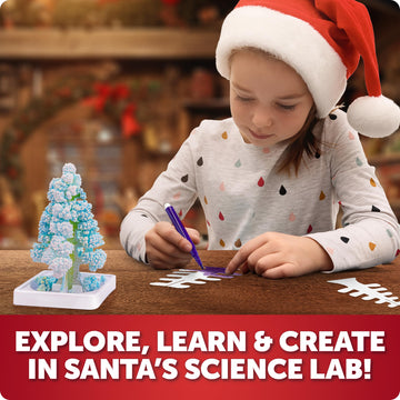 Blue Marble Santa's Christmas Science Workshop STEM Kit - 5 Experiments, 20 Activities, Multicolor, One Size, Model ABSANTASCI