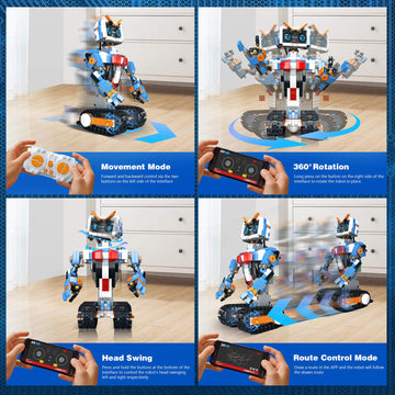 Robot Robotics For Kids Ages 8-12 Boys Girls With App & Remote Control, Stem Toys For Boys Age 8-12, Build Your Own Robot Stem B