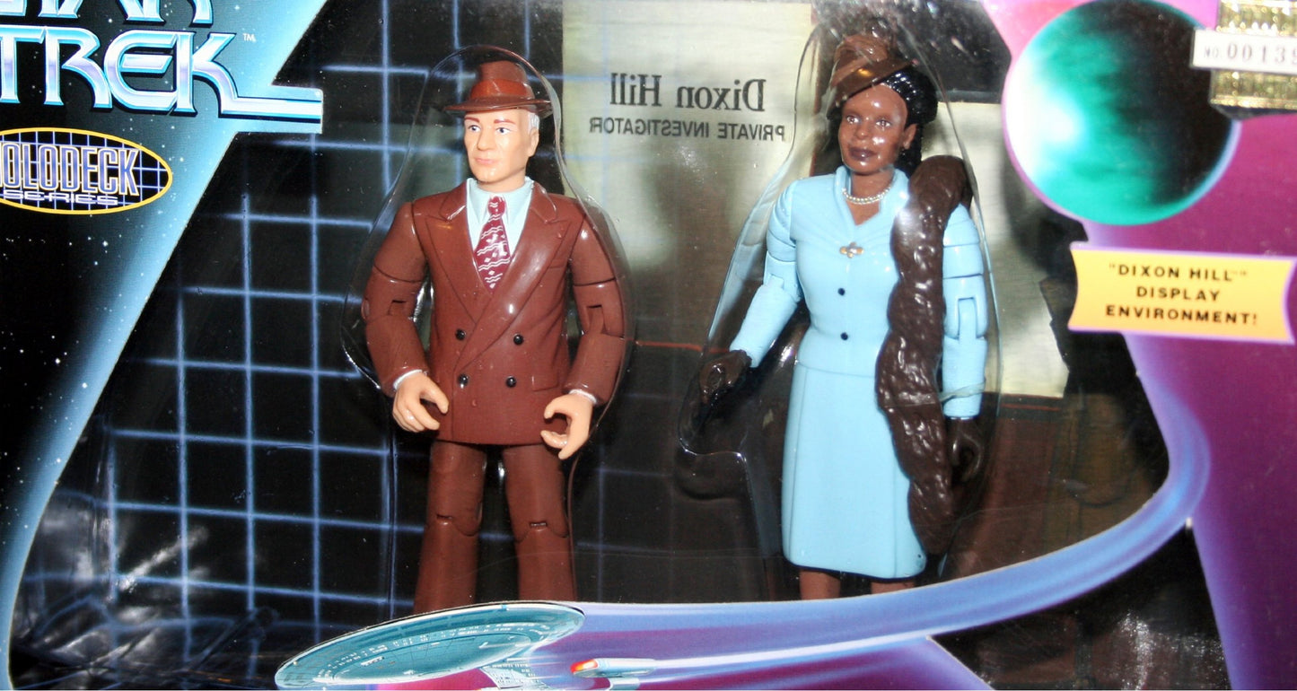 Captain Jean-Luc Picard As 'Dixon Hill' And Guinan As 'Gloria' As Seen In Star Trek: The Next Generation Holodeck Series From The Episode 'Clues'