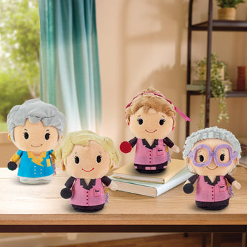 Hallmark Itty Bitty The Golden Girls Plush Toys (Bowling Team) Set Of 4, 4'' Mini Stuffed Animals, Golden Girls Gifts For Women