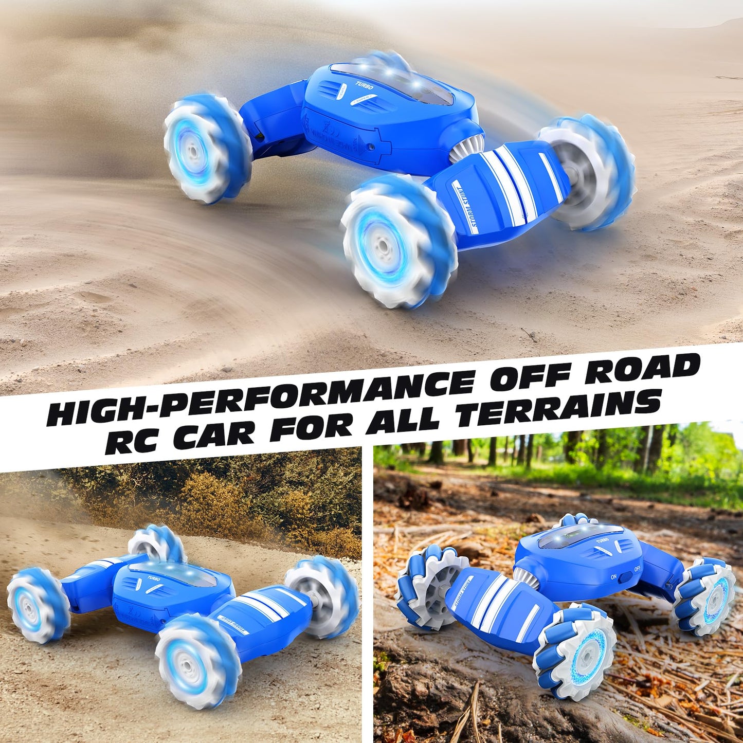 Remote Control Car RC Car, Gesture Sensing RC Stunt Car Boys Toys for 6-8 Years Old, Best Birthday Gifts for Kids, 4WD, 2.4Ghz,
