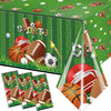 Dydamud Sports Theme Birthday Party Supplies,3Pcs Sports Plastic Tablecloths Disposable All Star Table Covers Soccer Basketball