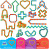 Feltom 28 Pcs Valentines Day Gifts For Kids - Wacky Tracks Fidget Toy Valentines Cards For Kids Finger Fidget Sensory Stress Rel