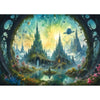 Science Fiction Landscape Jigsaw Puzzles For Adults Fantasy 1000 Piece Puzzle For Adults With Letters On Back Challenging Family