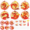 Epakh 24 Sets Chinese New Year Craft 2026 DIY Chinese Tissue Paper Crafts Kit Make Your Own Hanging Ornament with Clouds Sticker