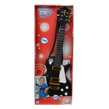 Simba My Music World Rock Guitar - Black, Large, Cardboard, Model 106837110301