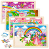 Puzzles for Kids Ages 4-6 Unicorn Princess Wooden Jigsaw Puzzles 4 Packs Puzzles for Kids Ages 3-5 24 Pcs Educational Preschool Toddler Puzzle Unicorn Toys Gifts for 3 4 5 6 Years Old Girls Boys