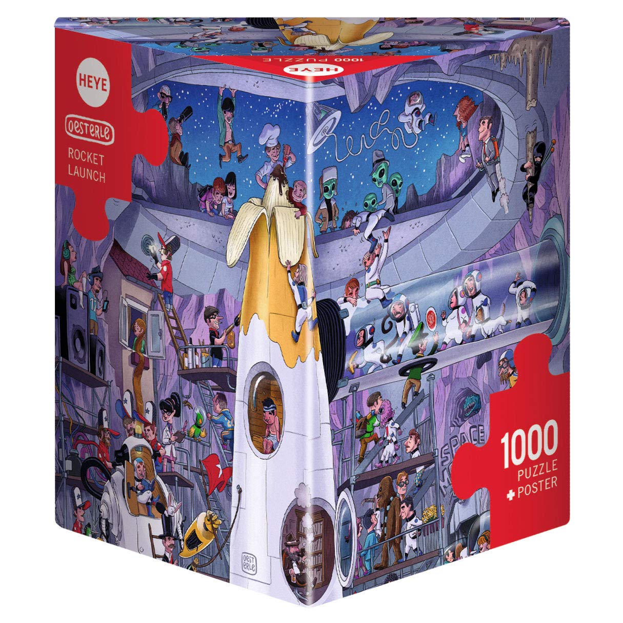 Heye 29790 ''Rocket Launch Oesterle Triangular Puzzle (1000-Piece)