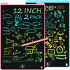 2 Pack 12 Inch Lcd Writing Tablet, Electight Colorful Doodle Board, Eye Protection Drawing Board With Lock & Erase Func, Birthda