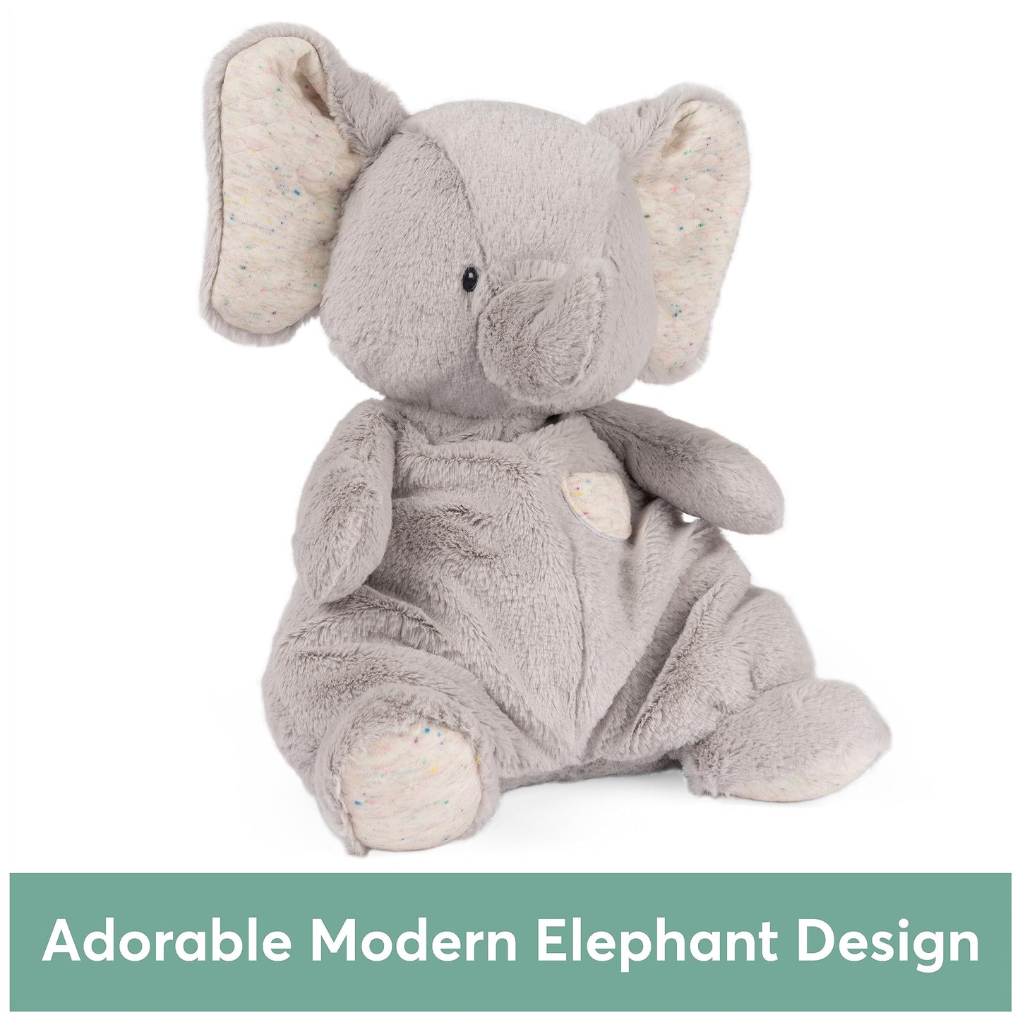 Gund Baby Oh So Snuggly Elephant Large Plush Stuffed Animal For Babies And Infants, Ash Grey, 12.5