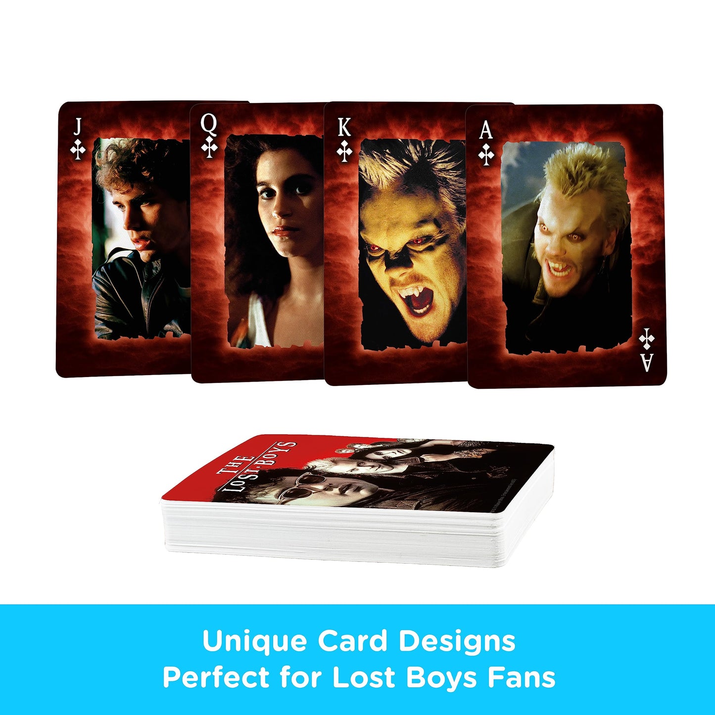 Aquarius Lost Boys Playing Cards - Lost Boys Movie Themed Deck Of Cards For Your Favorite Card Games - Officially Licensed Lost Boys Merchandise & Collectibles 2.5 X 3.5
