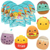 Squishmallows Squooshems Food Series 5-Pack - Collectible Mini Squishy Toys - Multi Color - Model SQSS00017