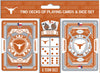 Masterpieces Game Day - NCAA Texas Longhorns 2-Pack Playing Cards & Dice Pack - Officially Licensed Set for mature-themeds and Family