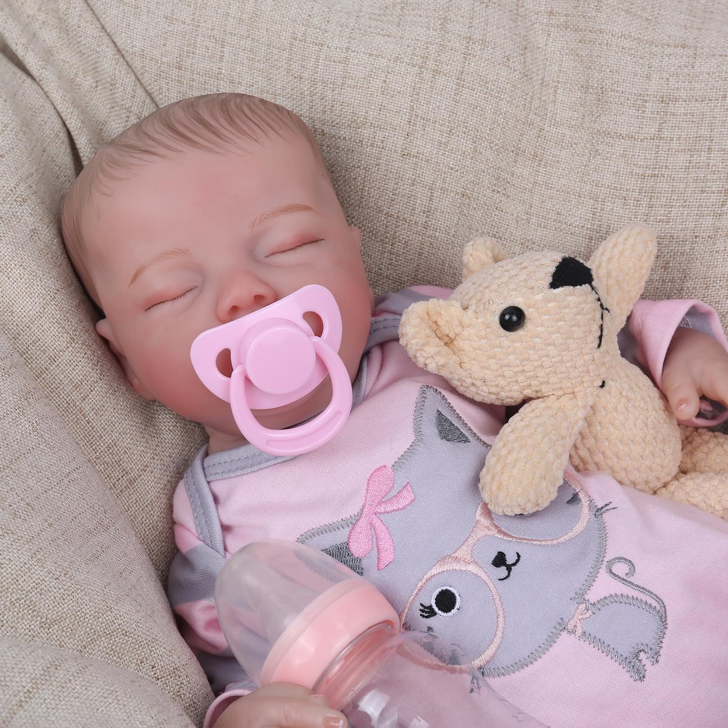 Ksbd Reborn Baby Dolls - 18 Inch Realistic Newborn Baby Doll Delilah, Lifelike Girl Baby Doll With Advanced Veins, Real Life Sleeping Baby Doll With Weighted Soft Boby For Kids Age 3+ Gift