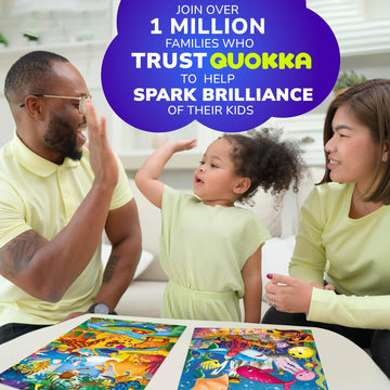 QUOKKA Puzzles for Toddlers 4-6 - 4 x 48 Pieces Jigsaw Puzzles for Kids Ages 3-5 - Learning Insects African large online retailer Ocean Animals Puzzle for 2-4 - Jigsaw Game for Boy and Girl 4-8 Year Old