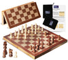 Fun+1 Toys! Wooden Chess Set For Adults And Kids, 15 '' Portable Chess Board Set With Chess Pieces & Drawstring Bag