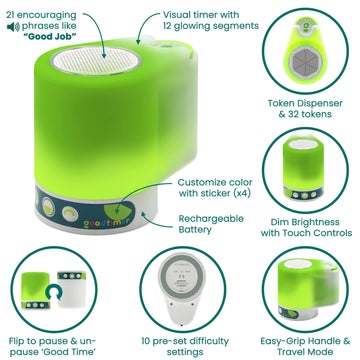Goodtimer (1St Generation, Not Compatible W/App Positive Reinforcement Game For Families; Replace Behavior, Reward, And Chore Charts For Kids With A Visual Timer, Token Allowance, And Time In Tool