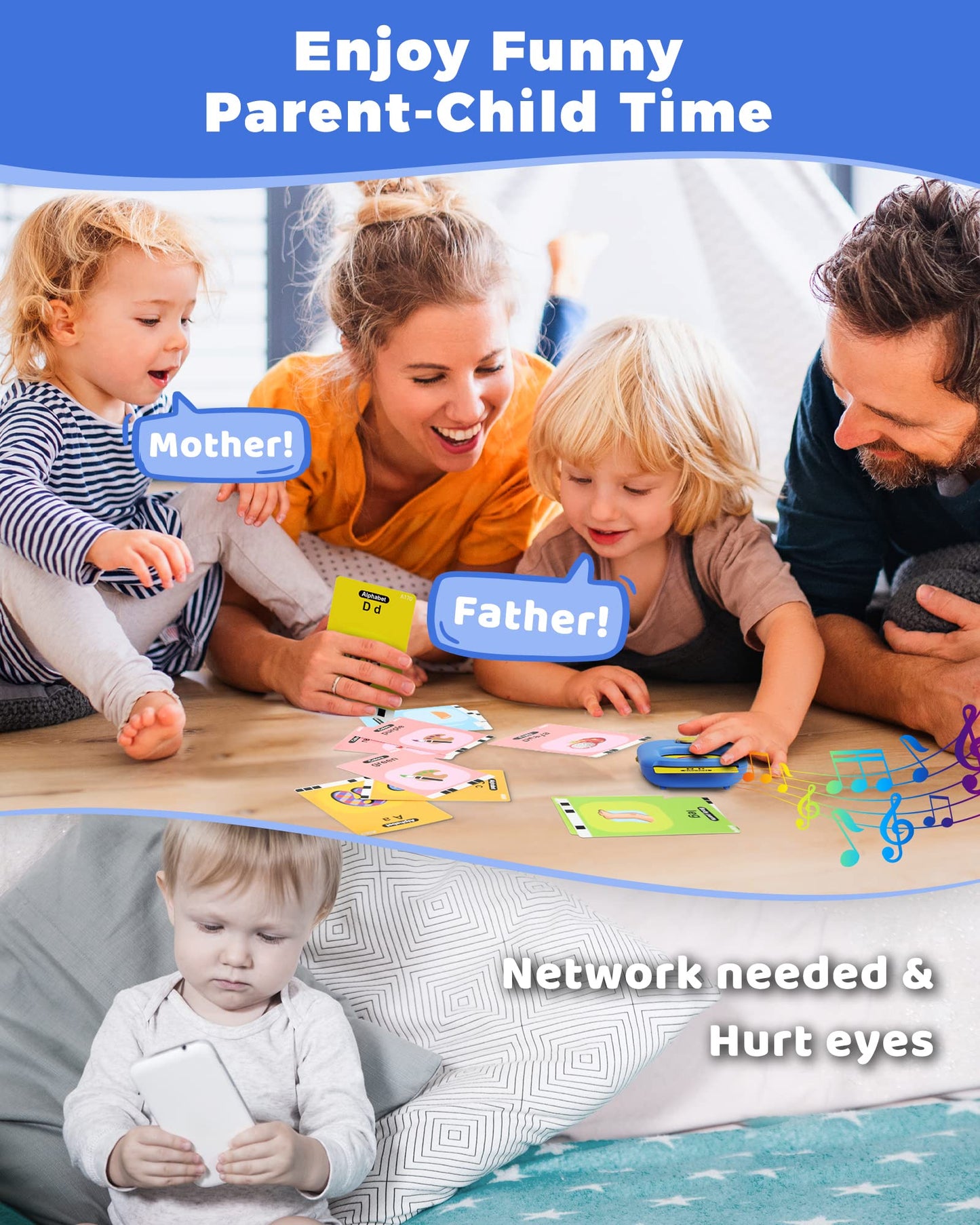 Kokodi Toddler Toys - Talking Flash Cards For Boys 2 3 4 5 Year Old Birthday Gifts, Autism Speech Therapy Toys For Autistic Chil
