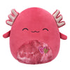Squishmallows Original 8-Inch Indiemae Maroon Axolotl With Fuzzy Belly And Hearts Embroidery - Official Jazwares Plush