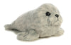 Aurora® Mini Flopsie™ Harbor Seal Stuffed Animal - Gray, 8 Inches, Polyester, Model 31720 - Adorable Companion for All Ages