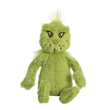 Aurora Whimsical Dr. Seuss Shoulderkin Grinch Stuffed Animal - Magical Storytelling - Officially Licensed - Green 7 Inches
