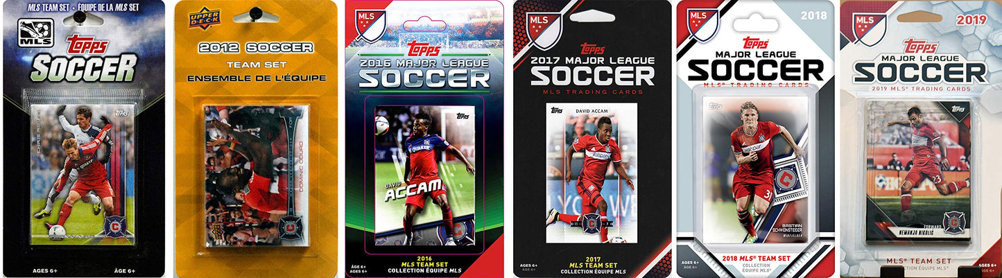 C & I Collectibles Mls Chicago Fire 6 Different Licensed Trading Card Team Sets