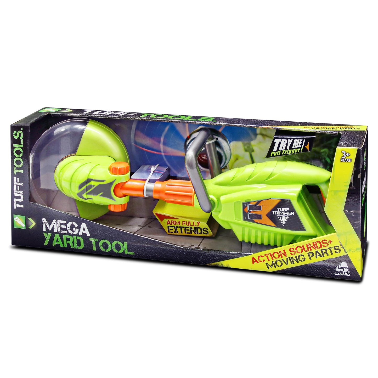 Lanard Tuff Tools: Trimmer - Kids Lights & Sound Toy Mega Yard Tool Realistic Action Yard Work Toy Battery Powered Ages 3+