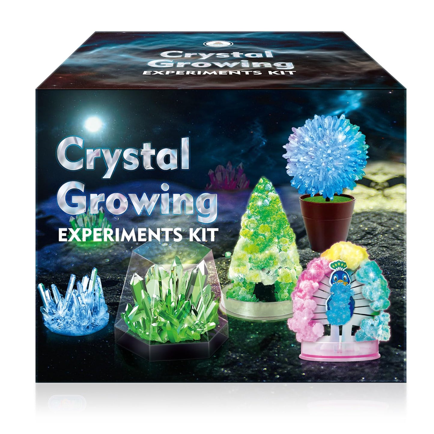 Unglinga Crystal Growing Experiment Science Kits For Kids, S.T.E.M Projects Learning Educational Toys Gifts Idea For Boys Girls, Grow 5 Vibrant Crystals Making Kit
