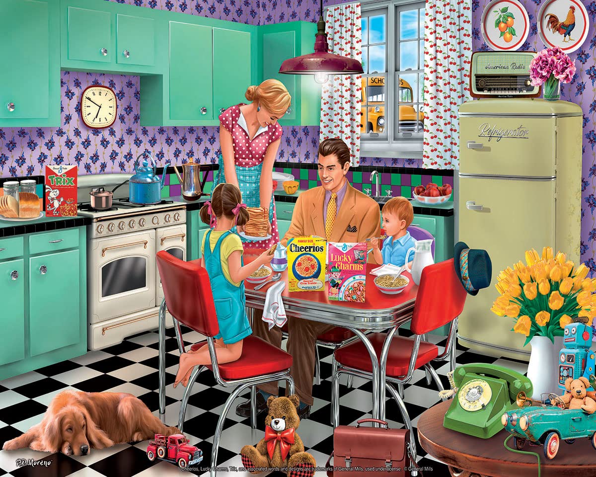 White Mountain Puzzles Breakfast Table, 1000 Piece Jigsaw Puzzle