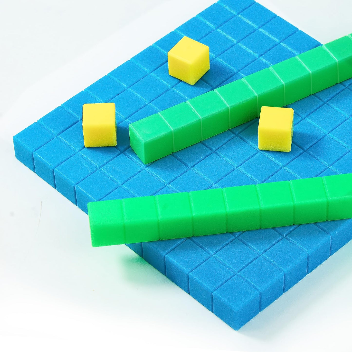 Tommyhome Plastic Base Ten Blocks Set,Maths Manipulatives For 2Nd Grade Classrooms.Place Value Blocks,Counting Cubes To Help Kid