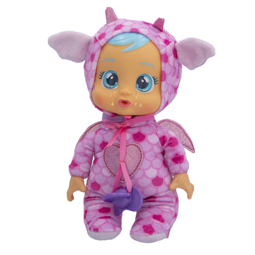Cry Babies Tiny Cuddles Bruny - 9 Inch Baby Doll, Cries Real Tears, Pink And Blue