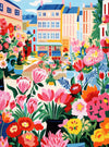 Cross & Glory 1000 Piece Jigsaw Puzzle - Petal Promenade, Large Size, Satin Finish, Spring Hues, Model CG-M-069
