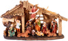 Brubaker Christmas Real Life Nativity Scene Set - Holiday Decoration - Stable With 11 Resin Figurines (Not Re-Arrangeable) - Designed In Germany