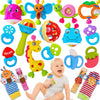 AZEN 18Pcs Baby Toys 6 to 12 Months Baby Rattles 6-12 Months Newborn Infant Toys 6-12 Month