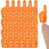 Aster 24 Pcs Mini Foam Fingers - Were #1 Fan Hand for Sports Events, Themed Birthday Party Supplies, Cheerleader Gifts (Orange)