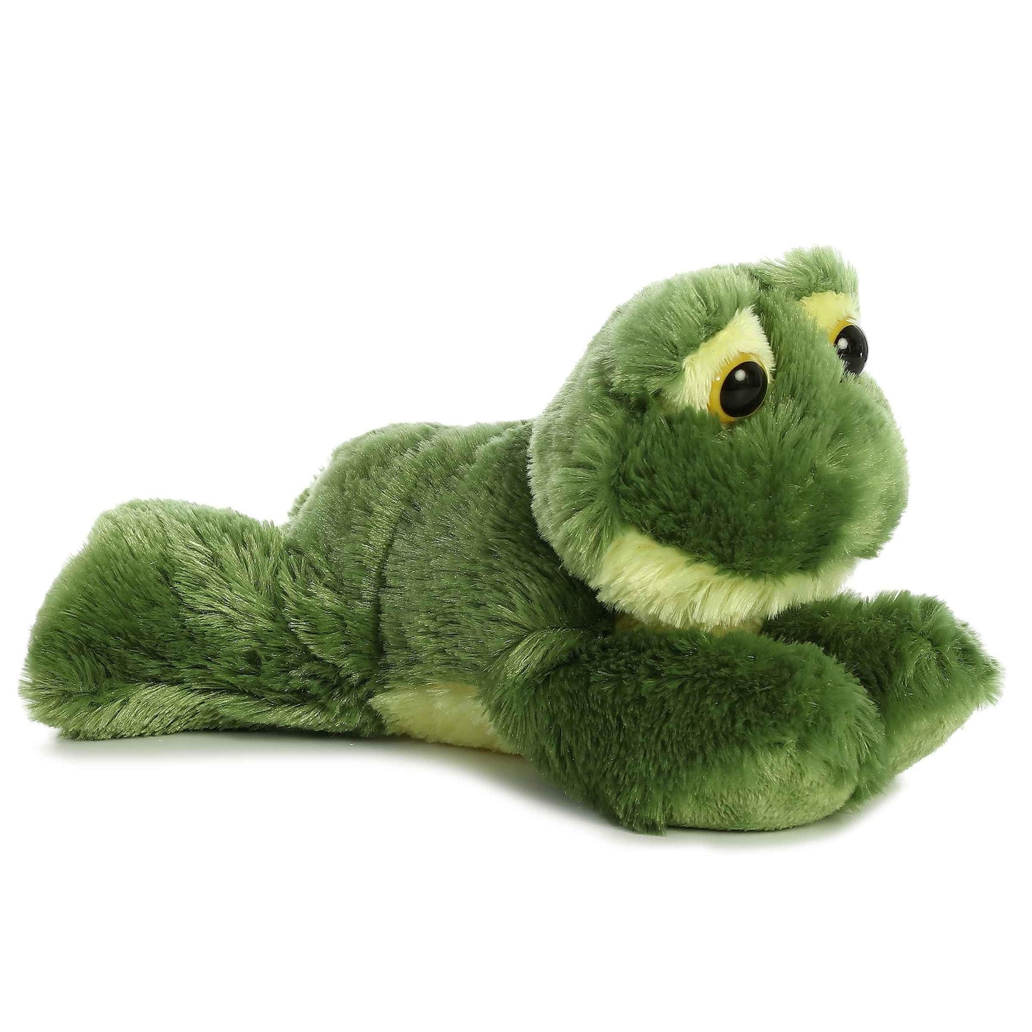 Aurora® Adorable Mini Flopsie™ Frolick Frog Stuffed Animal - Playful Ease - Timeless Companions - Green 8 Inches