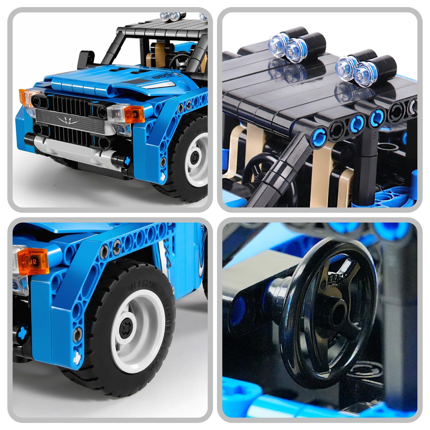 Vertoy Remote Control Building Kits, Stem Toys For Boys/Girls 6-12 Year Old, Educational Construction Set For Pickup Truck Or Racing Car Model, Best Birthday Gifts For Kids Age 6 7 8 9 10-12