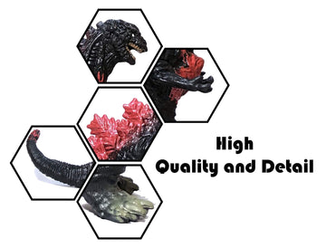 Ezfun Set Of 8 Godzilla Toys Movable Joint Birthday Kids 2019 Action Figures King Of The Monsters Burning Heisei Mecha Ghidorah