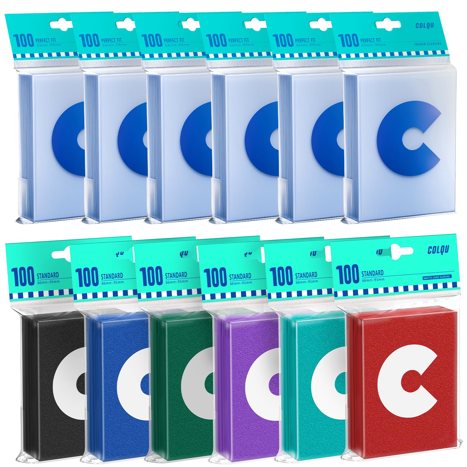 600ct MTG Matte Card Sleeves & 600ct Clear Card Sleeves TCG Magic Deck  Sleeve for Trading Game Cards