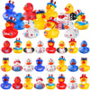 Scione Patriotic Rubber Ducks - 24 Pcs Independence Day Novelty Funny Squeeze Baby Shower Bathtub Ducks For Fourth Of July Party