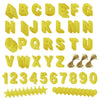 BLUE PANDA 126-Piece DIY Gold Glitter Banner Kit - Letters A-Z, Numbers 0-9, Hearts, Stars, 3 Strings for Party, Birthday Decora