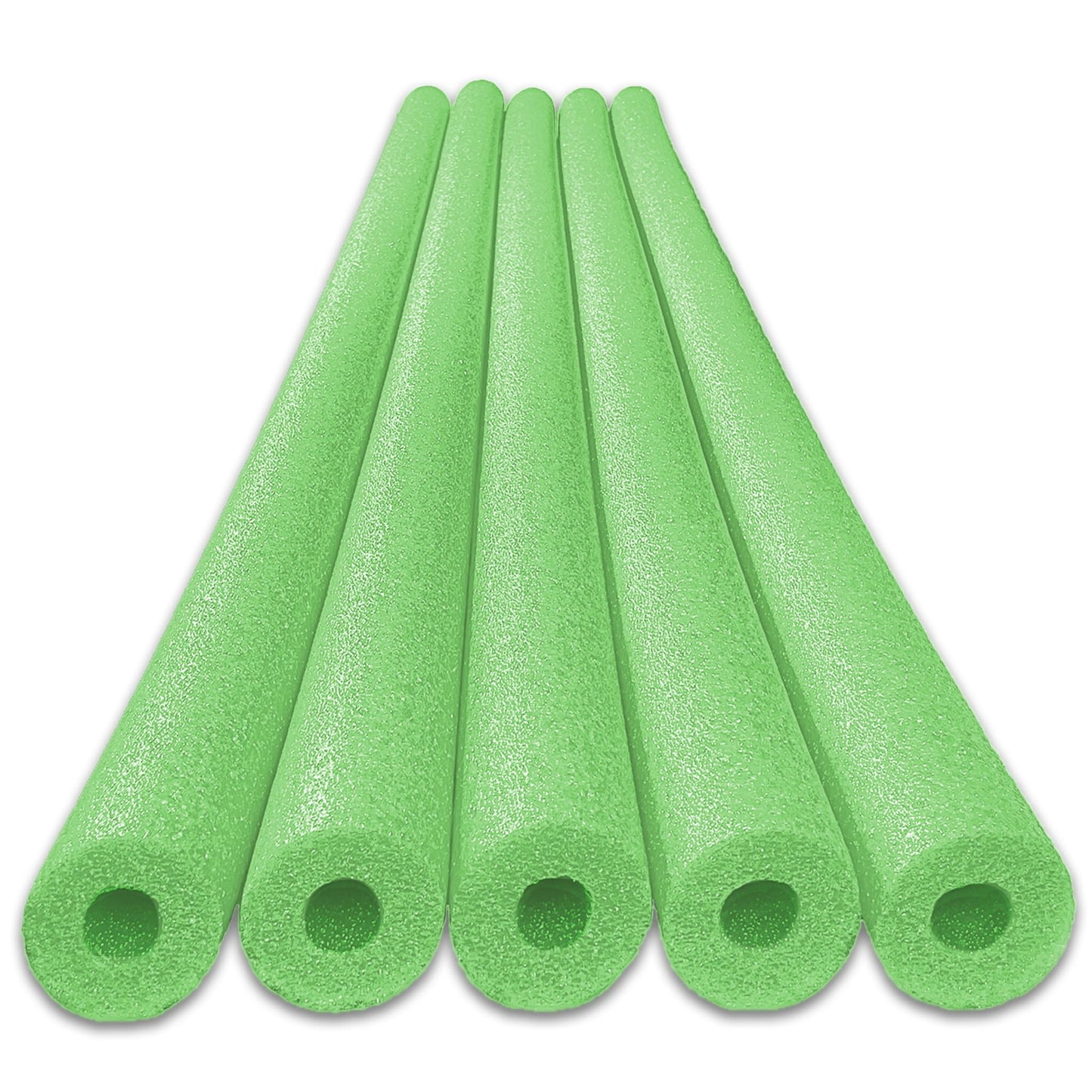 Oodles Of Noodles Deluxe Foam Pool Swim Noodles - 5 Pack Lime Green