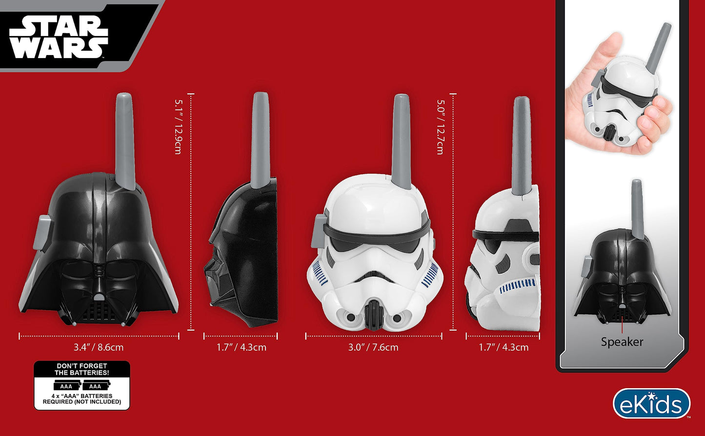 Ekids Star Wars Darth Vader And Storm Trooper Walkie Talkies For Kids