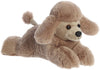 Aurora Adorable Mini Flopsie Paysley Poodle Stuffed Animal - Playful Ease - Timeless Companions - Brown 8 Inches