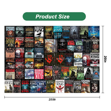 Stephen King Horror Novel Jigsaw Puzzles For Adults 1000 Piece 27.6  19.7Inch Large Difficult Challenging Familiy Stress Relieve