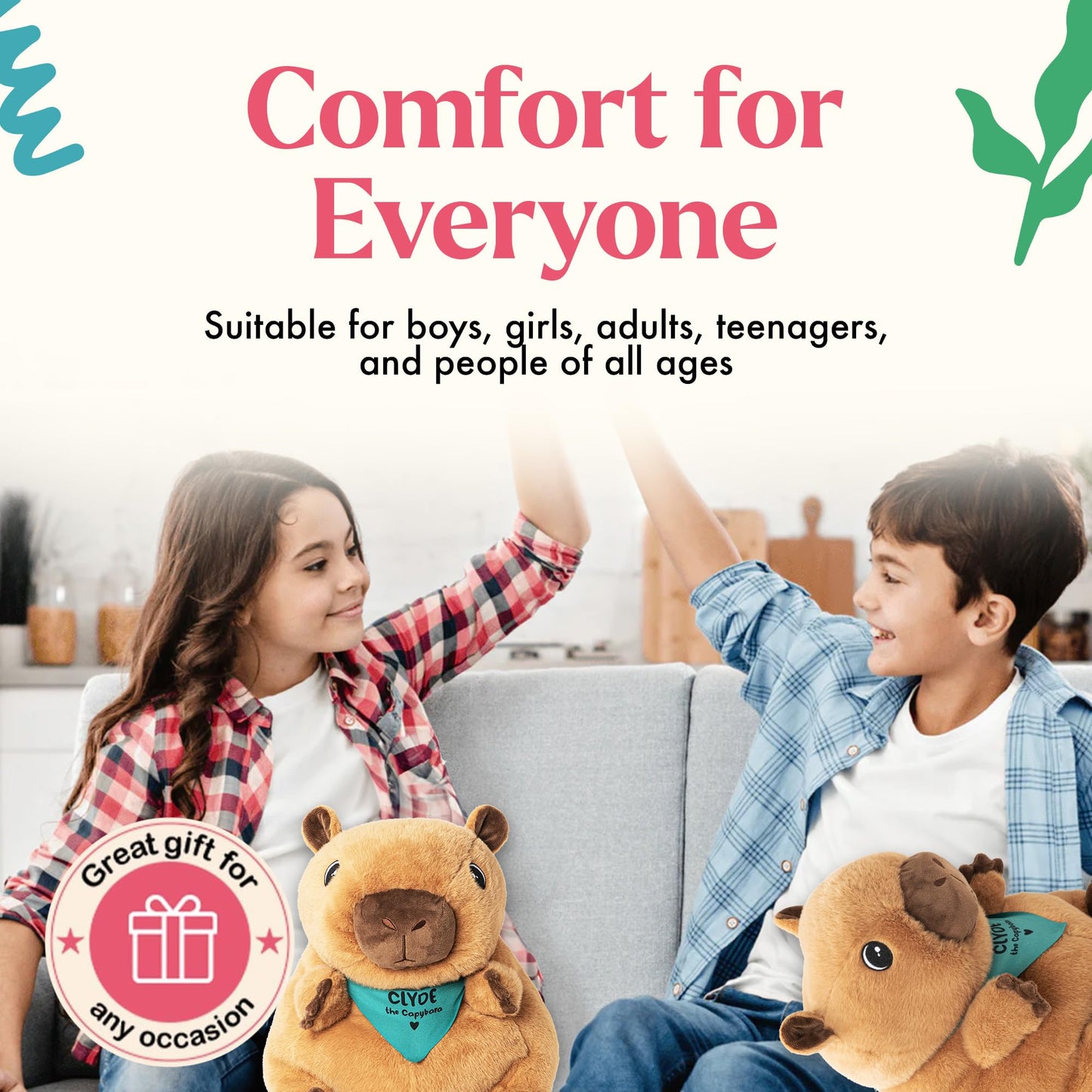 Lilly's Love Weighted Stuffed Animal, 5lb | Sensory Weighted Plush for Kids and Adults | Machine Washable Plushies w/Removable I